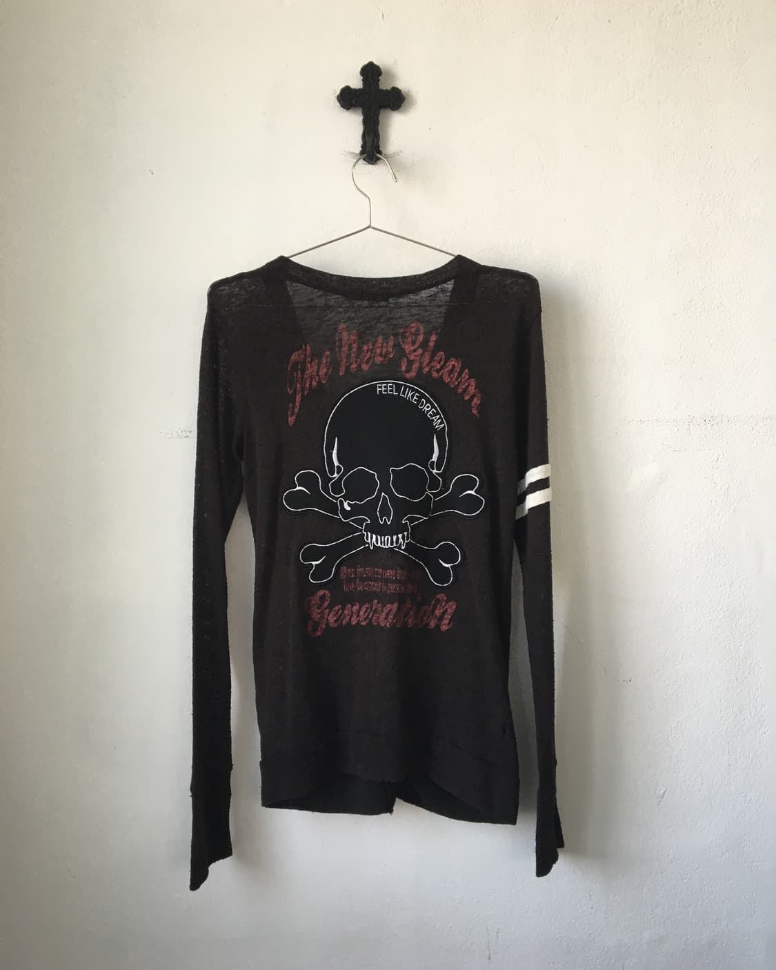 Back skull point cardigan 상품이미지1