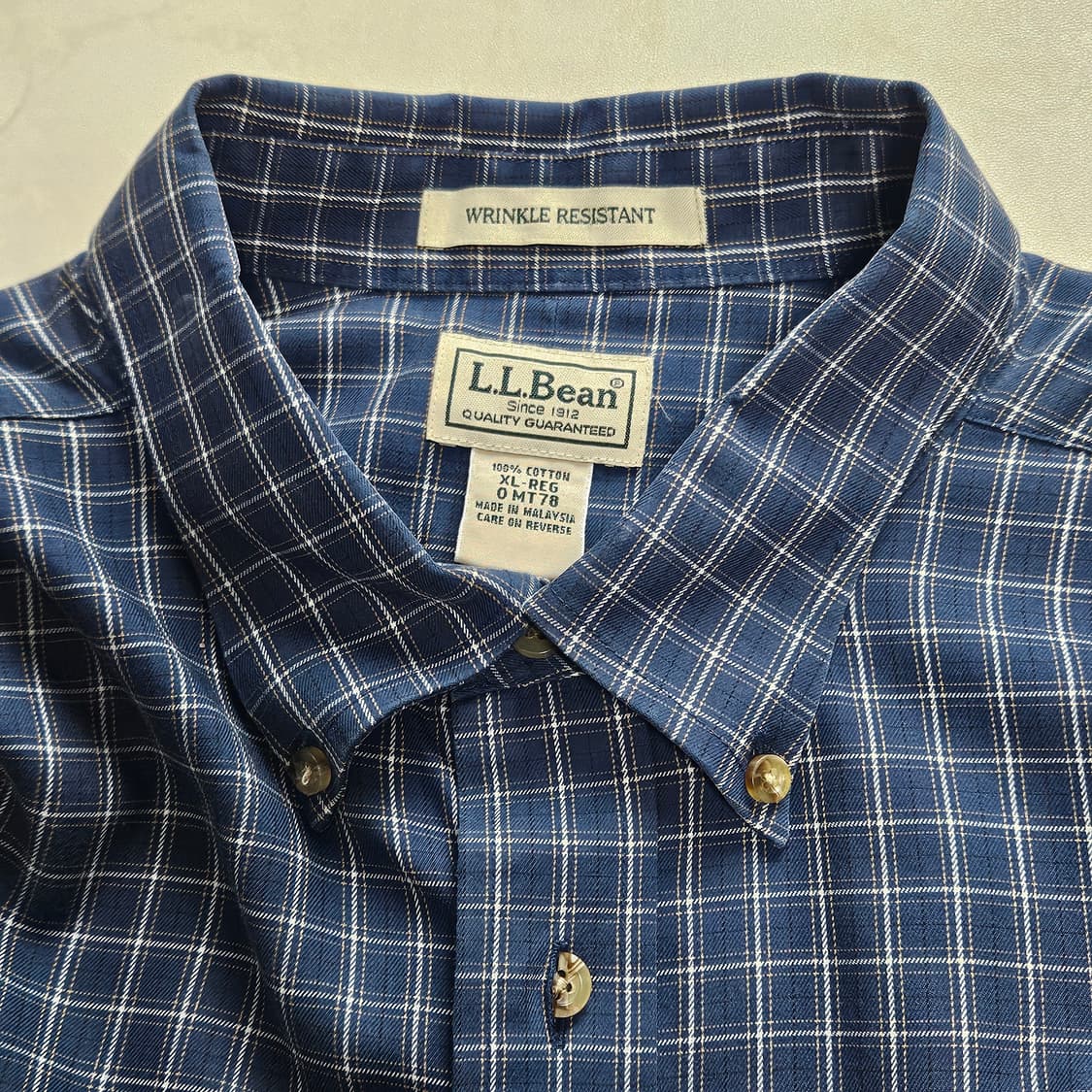 LL Bean 원포켓 버튼다운 옥스포드 셔츠 체크패턴 상품이미지4