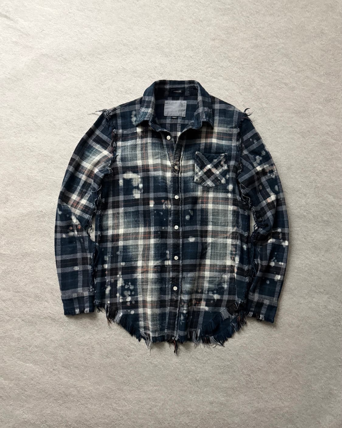 R13 블리치드 체크셔츠 상품이미지1