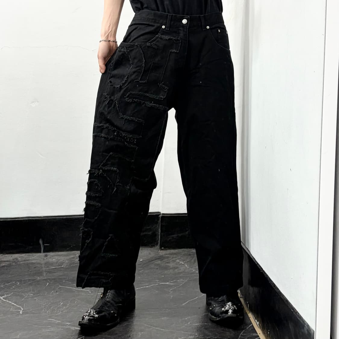 아이스버그 빅로고 블랙진 상품이미지2