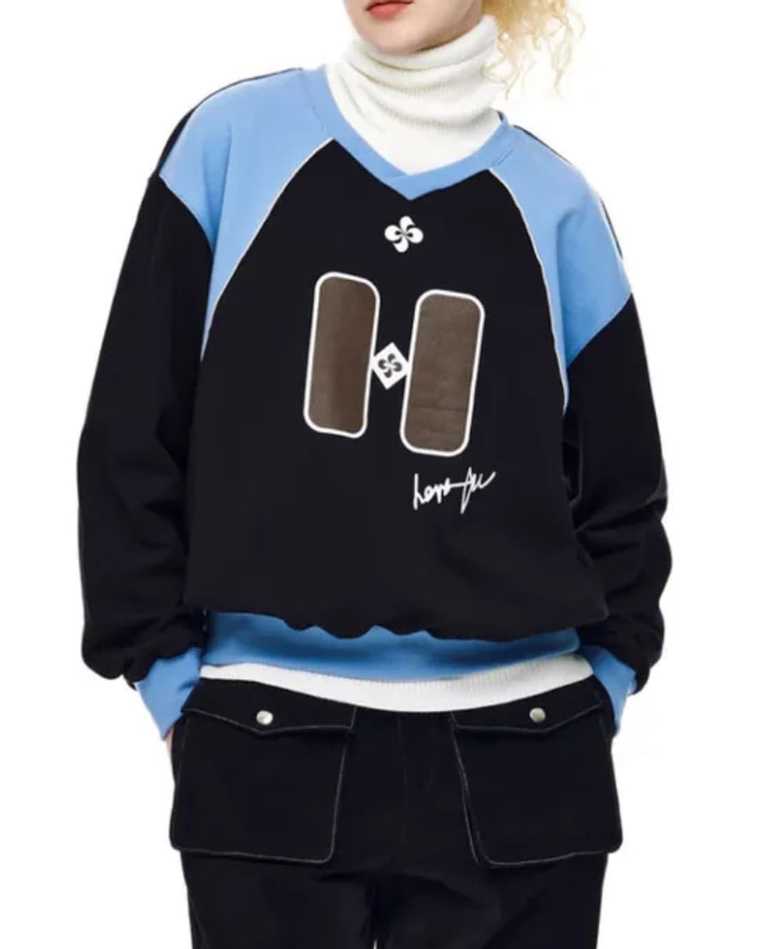 헤레틱 맨투맨 블랙 상품이미지1