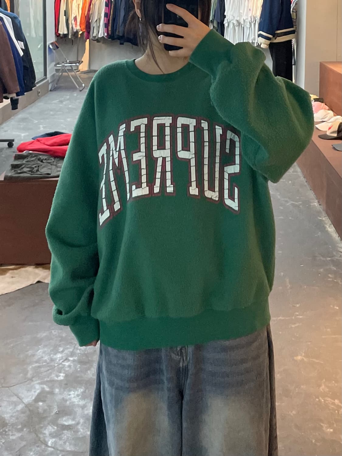 슈프림 인사이드아웃 크루넥 라이트 파인 맨투맨 H2334 상품이미지1