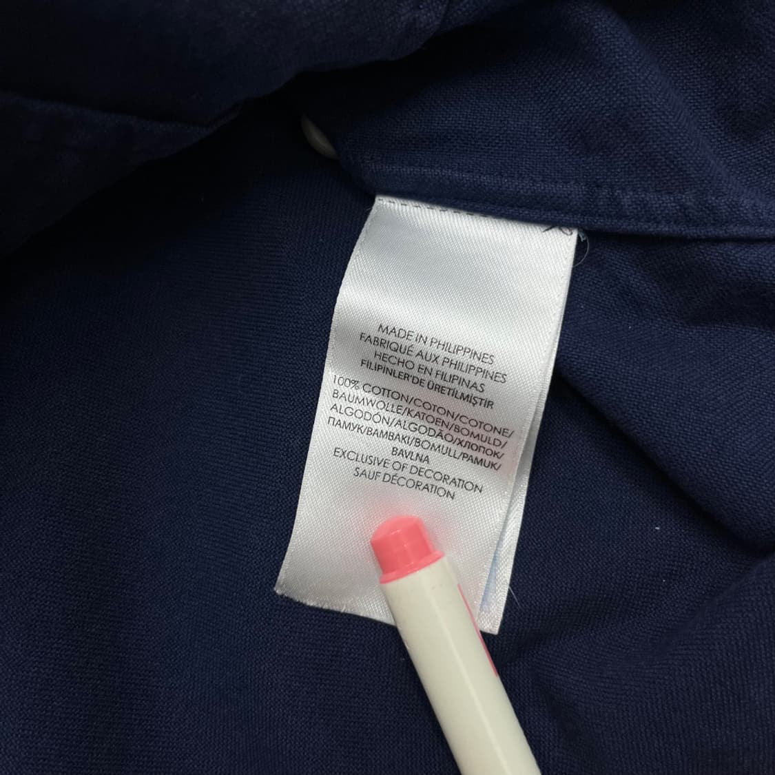 폴로 랄프로렌 레드포니 네이비 셔츠 S 상품이미지6