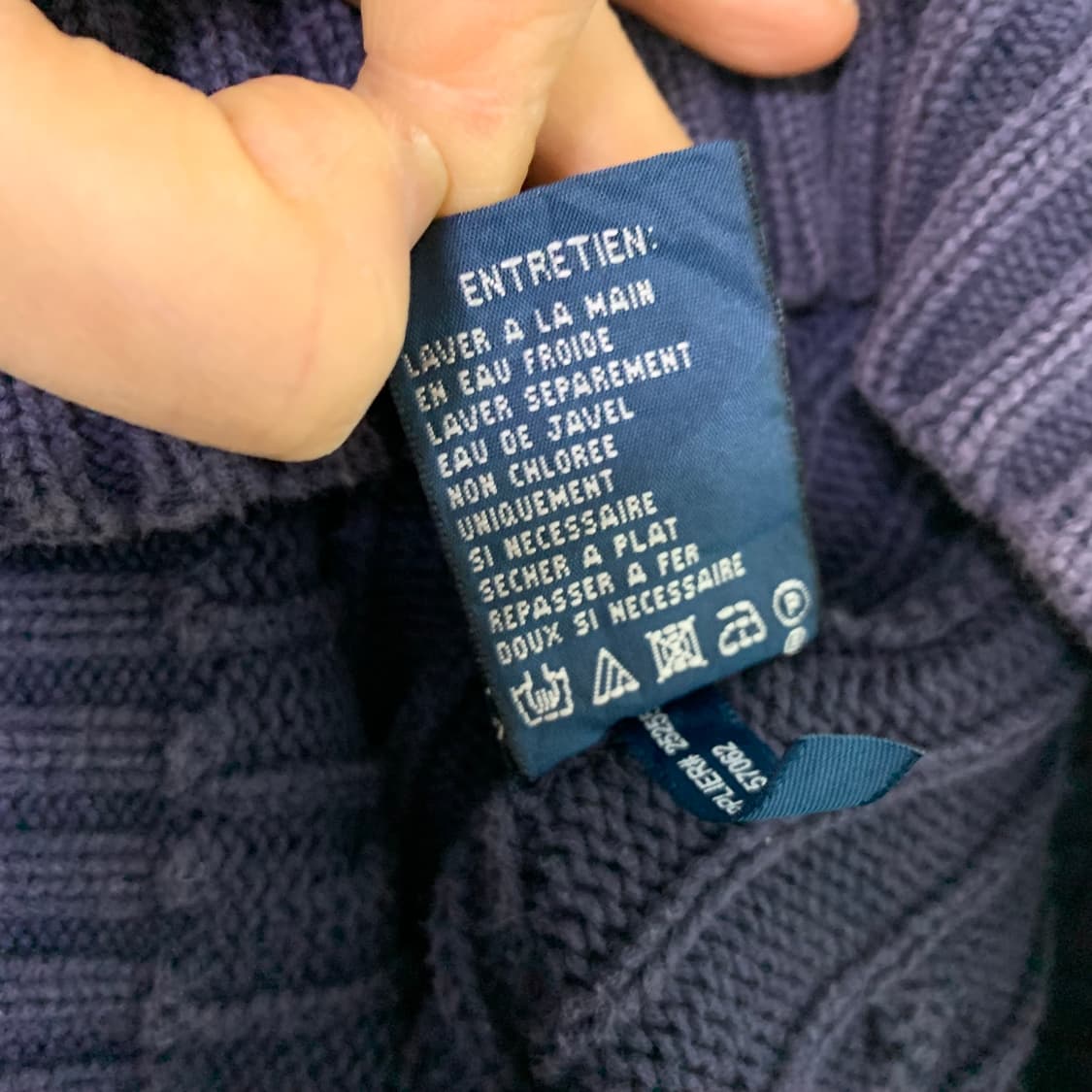 폴로 랄프로렌 네이비 케이블 니트 여성 M 꽈배기 스웨터 빈티지 상품이미지4