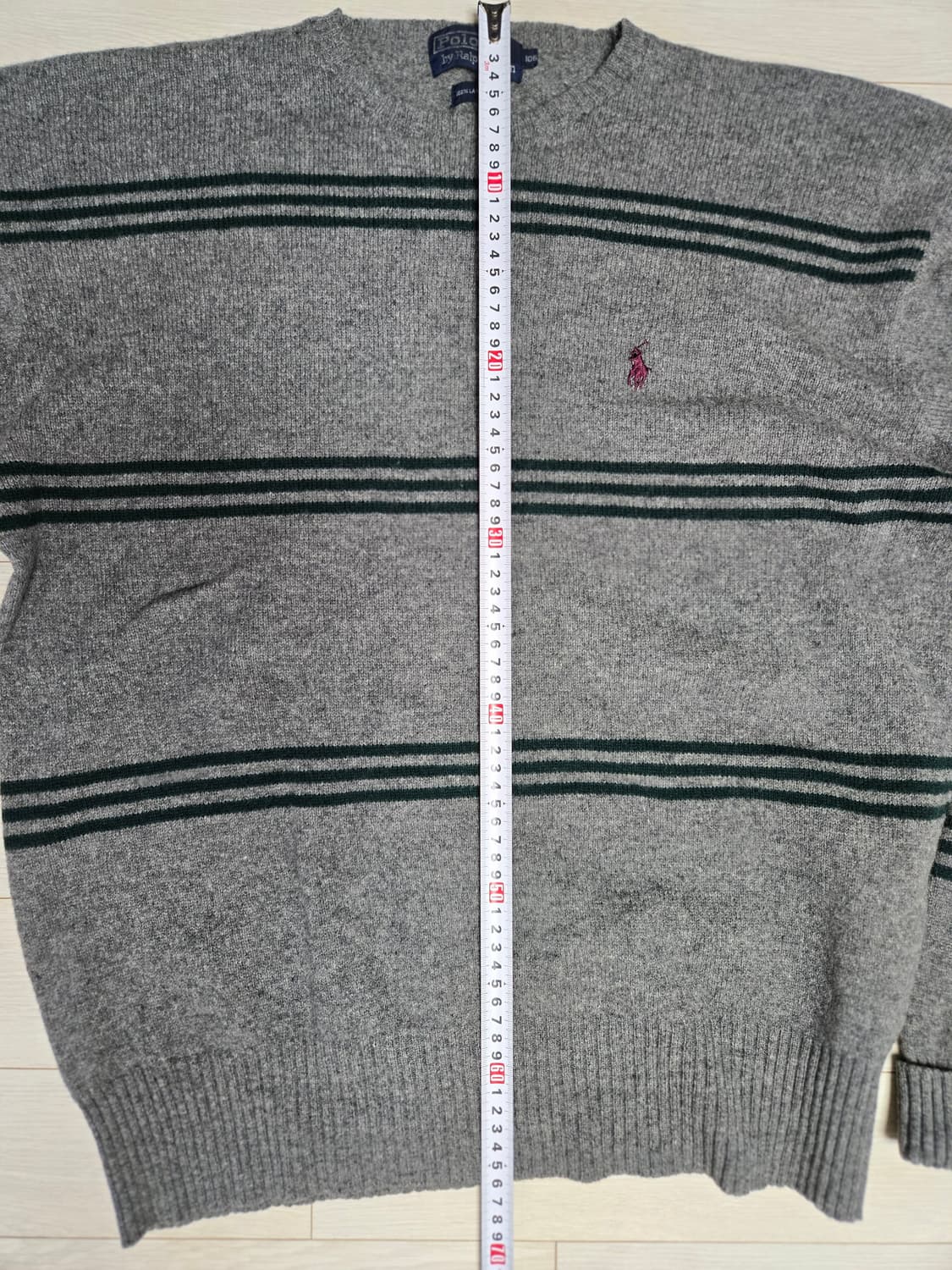 폴로 랄프로렌 스트라이프 램스울 니트 상품이미지6