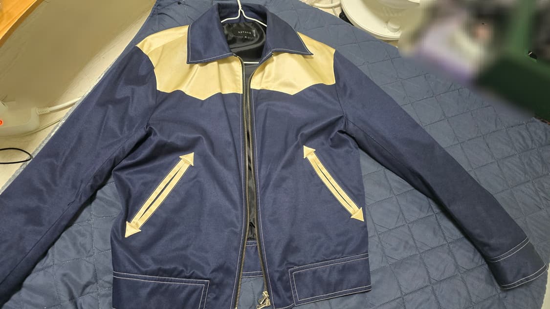 세비지 웨스턴 새틴 블루종 블루 상품이미지3