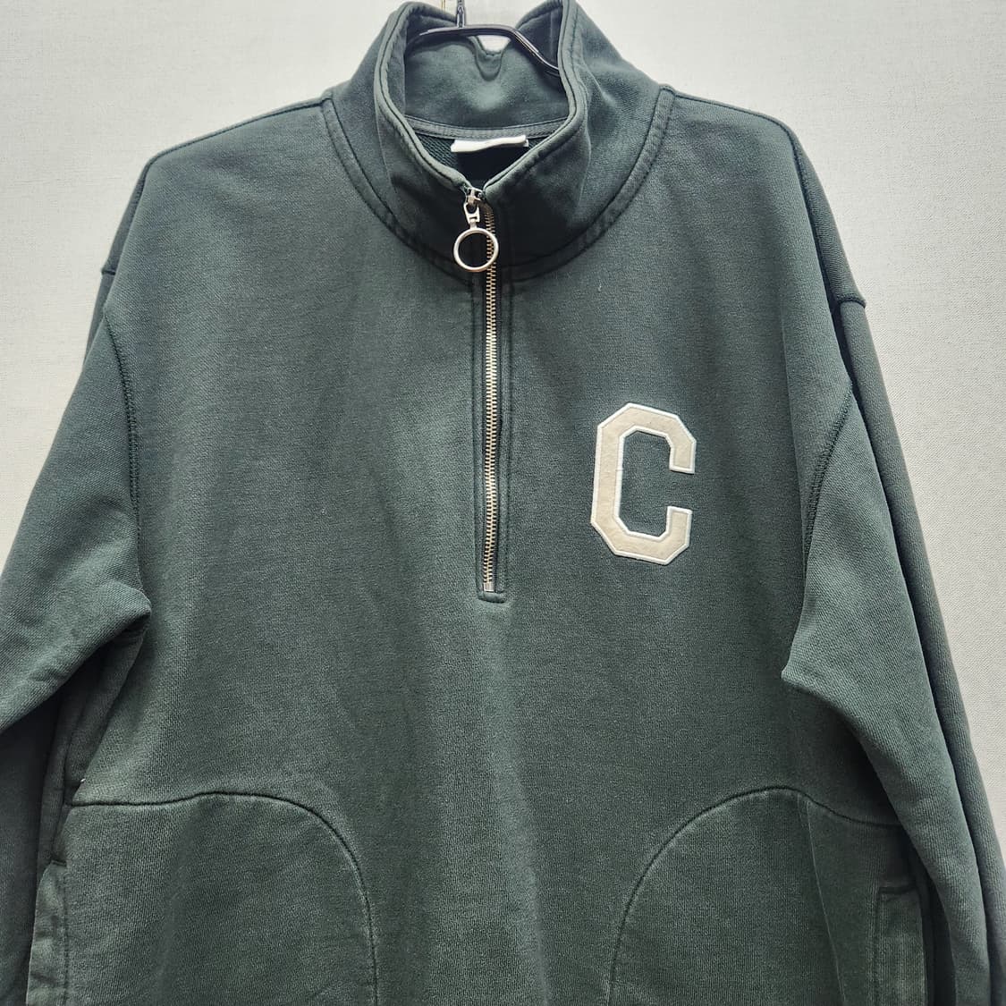 커버낫 로고자수 반집업 맨투맨 M(L) 상품이미지2