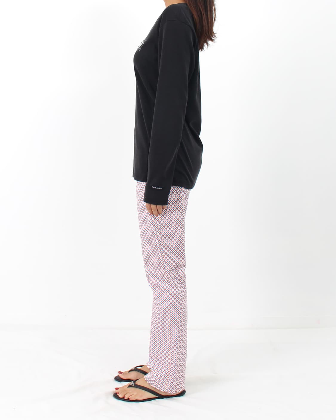 돌체앤가바나 DOLCE&GABBANA 블랙 긴팔 티셔츠 상품이미지4