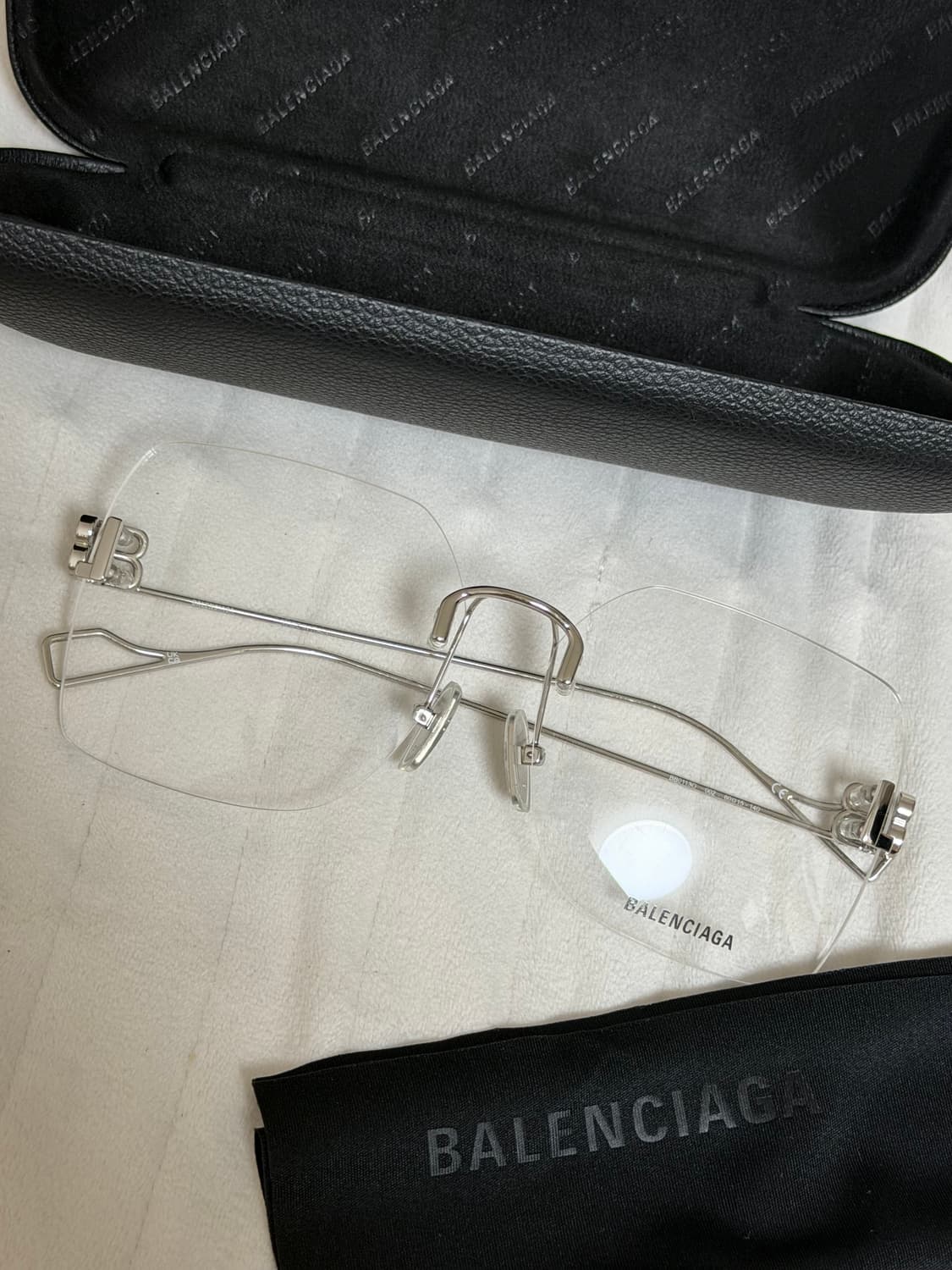 발렌시아가 BB0113O 안경 실버프레임 스퀘어 상품이미지1