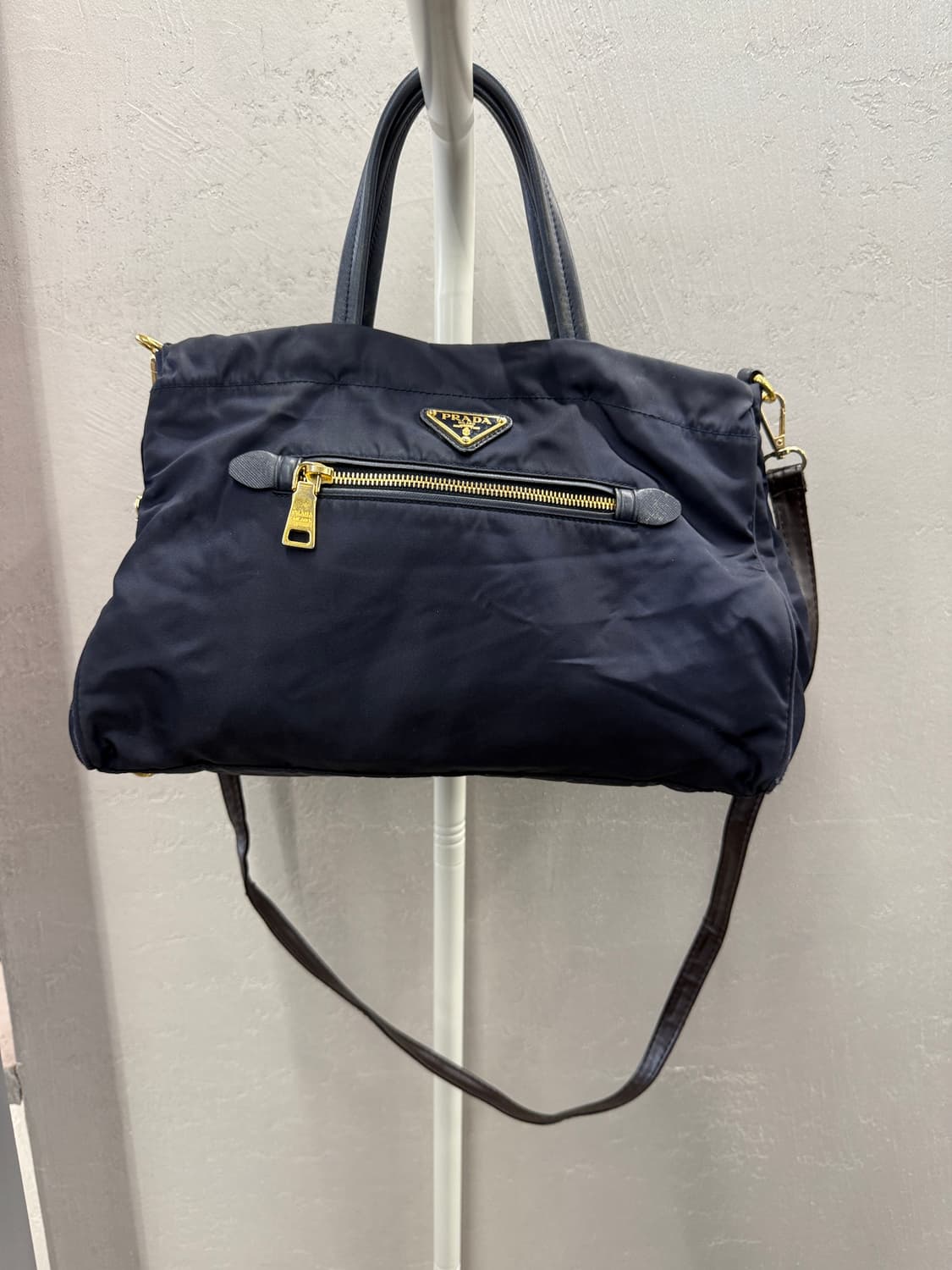 프라다 정품 포코노 토트백 네이비 M 상품이미지2