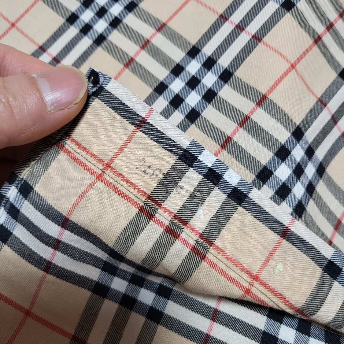 (M) 버버리 체크셔츠 빈티지 버버리셔츠 노바체크 상품이미지7