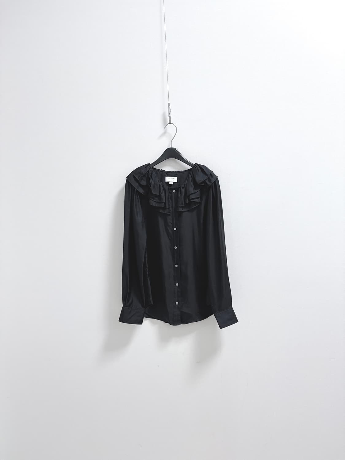 제이크루 실크 트윌 러플 블라우스 상품이미지1