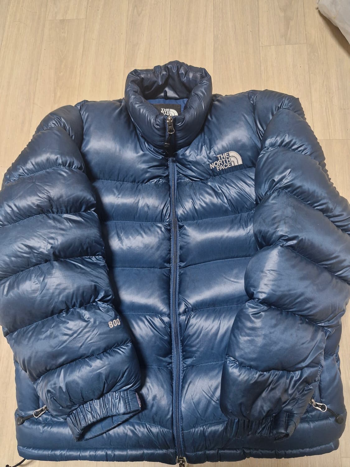 노스페이스 패딩 800 블루 상품이미지1