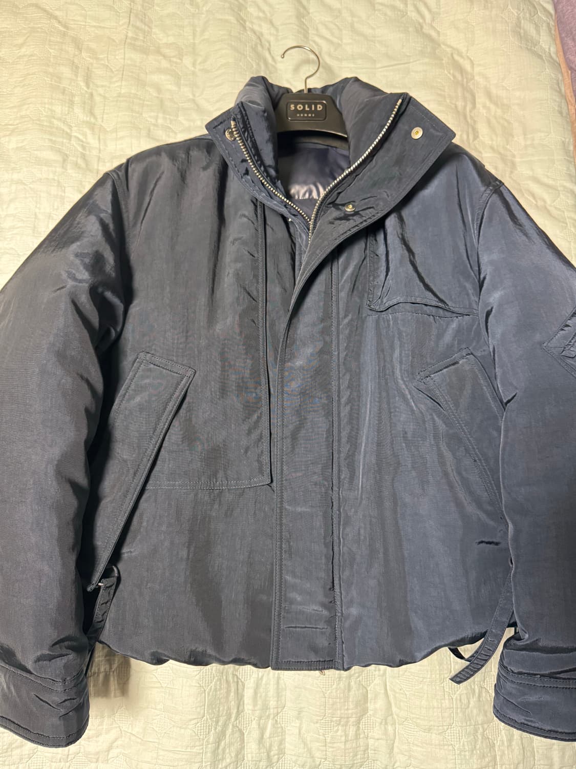 솔리드옴므 125숏패딩 네이비 상품이미지1