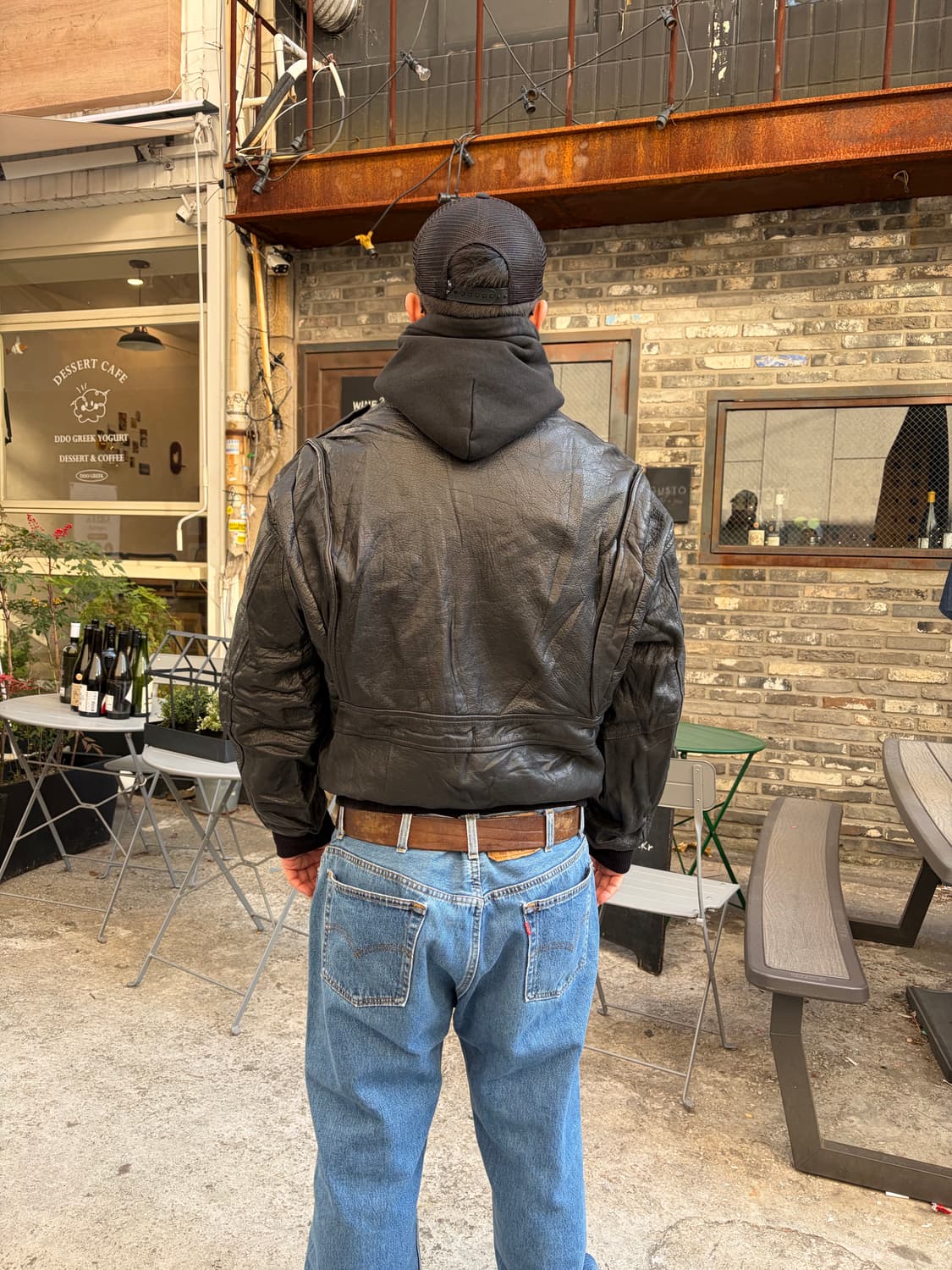 80’s Japanese cow-leather A-2 bomber 상품이미지9