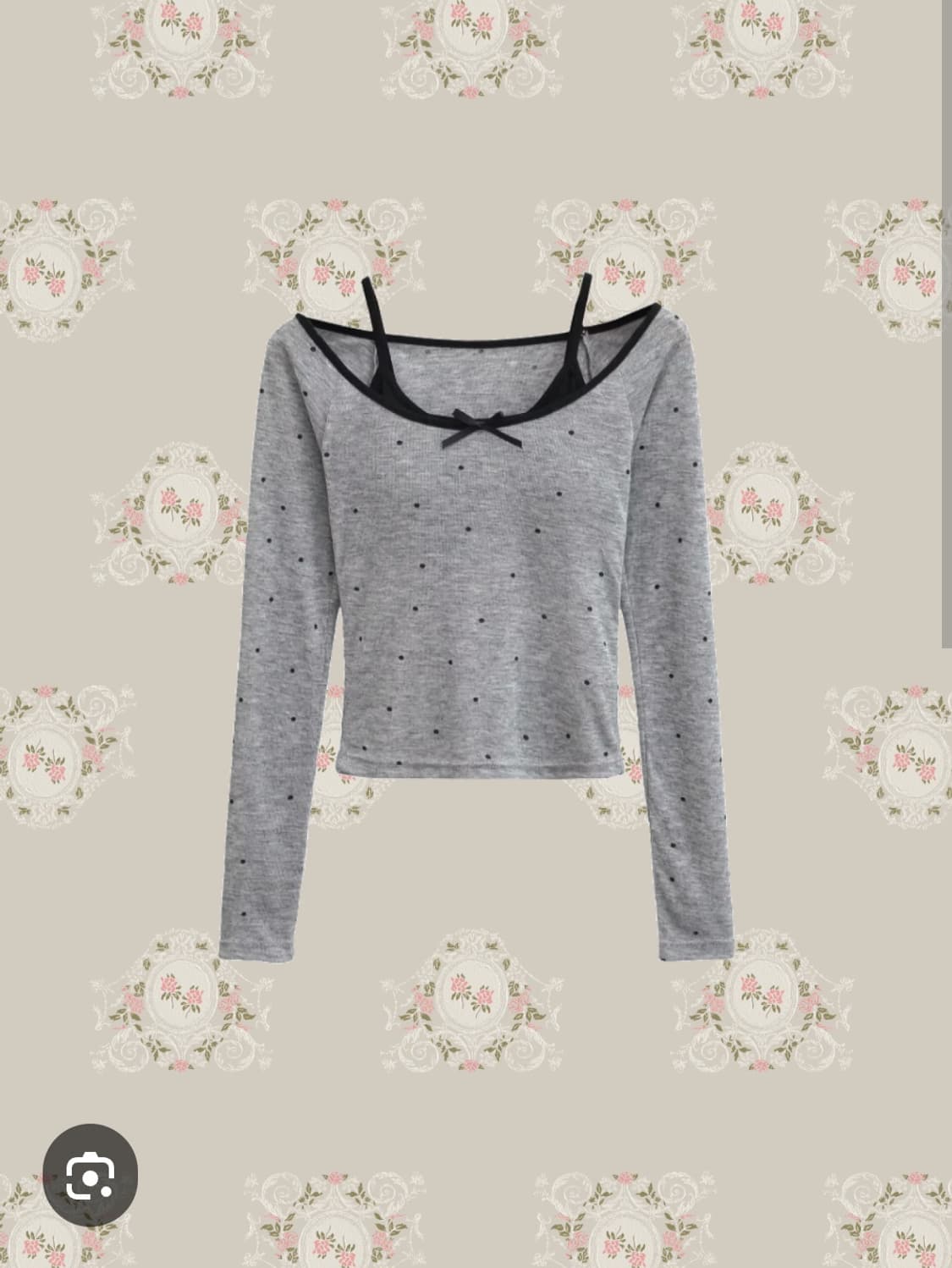 [새상품/택O] 발레코어 도트 리본 긴팔 LA POMME petit 감성 상품이미지4