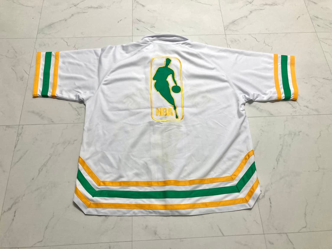 (새상품)90s 하드우드 NBA 보스턴 셀틱스 반팔 저지 105-110 상품이미지2