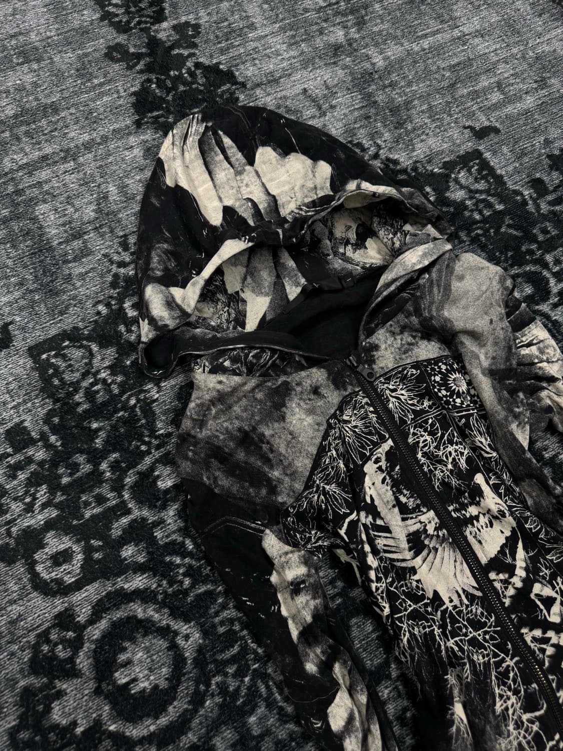 No id 00s archive dark gothic full print 상품이미지2