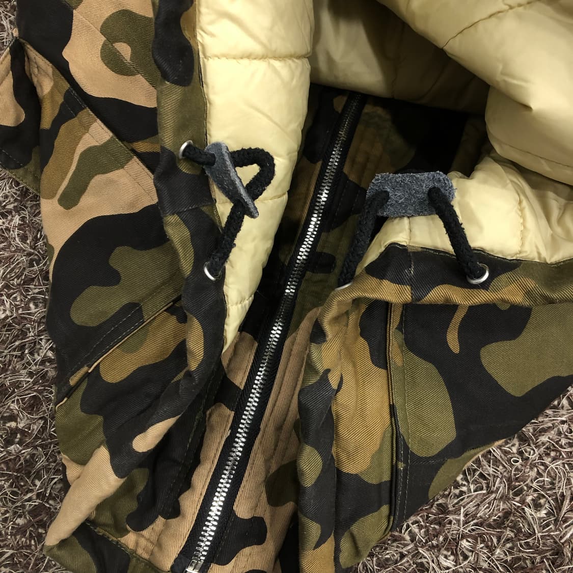 누드본즈 카모 후드 점퍼 상품이미지5