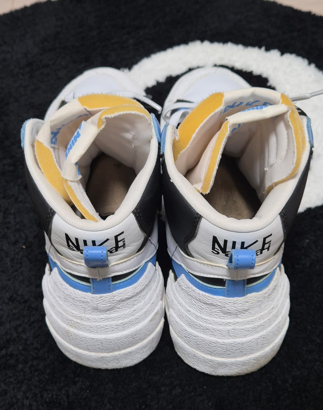 나이키 x 사카이 블레이저 미드 화이트 블랙 레전드 블루 상품이미지2