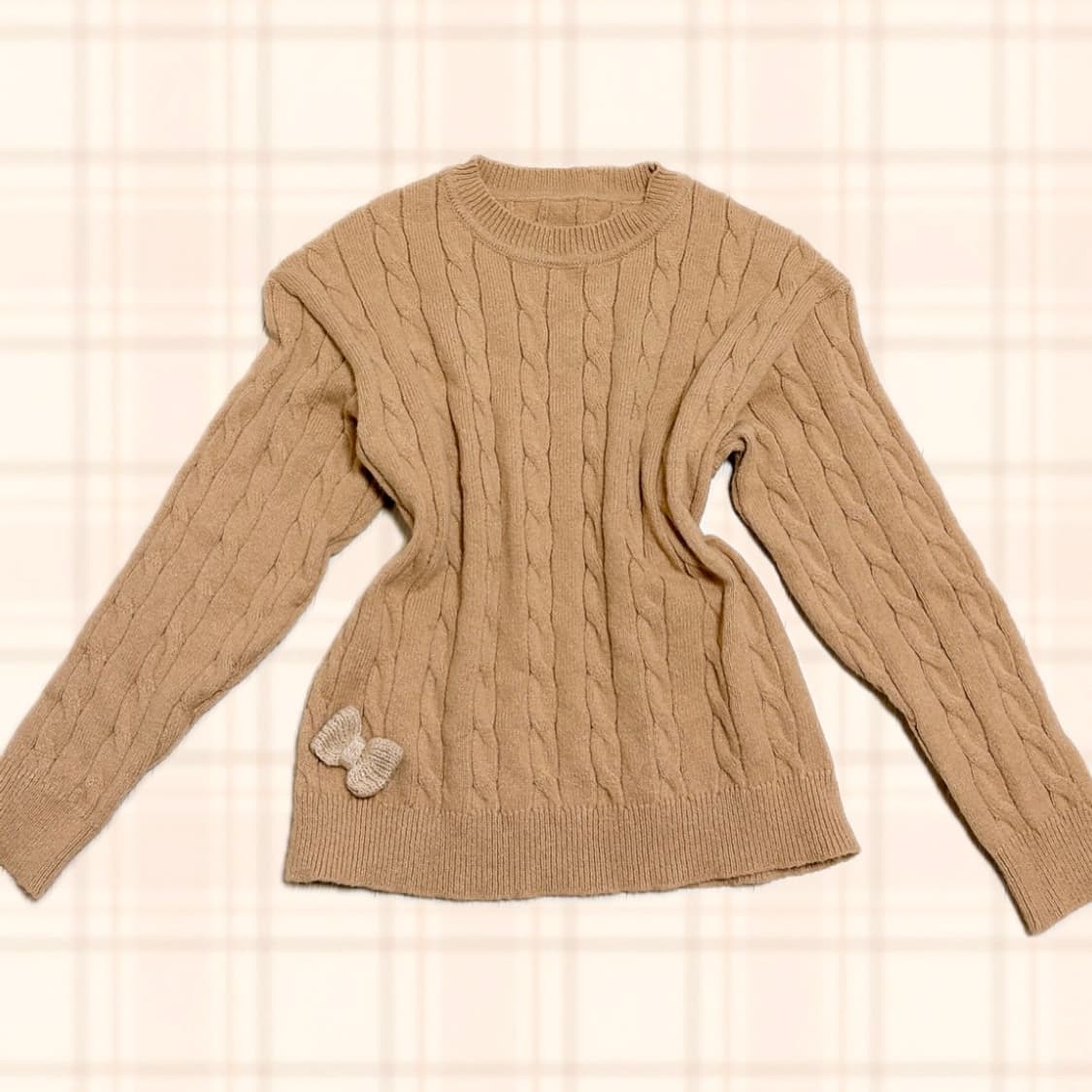 라떼갸루 리본 니트  상품이미지1