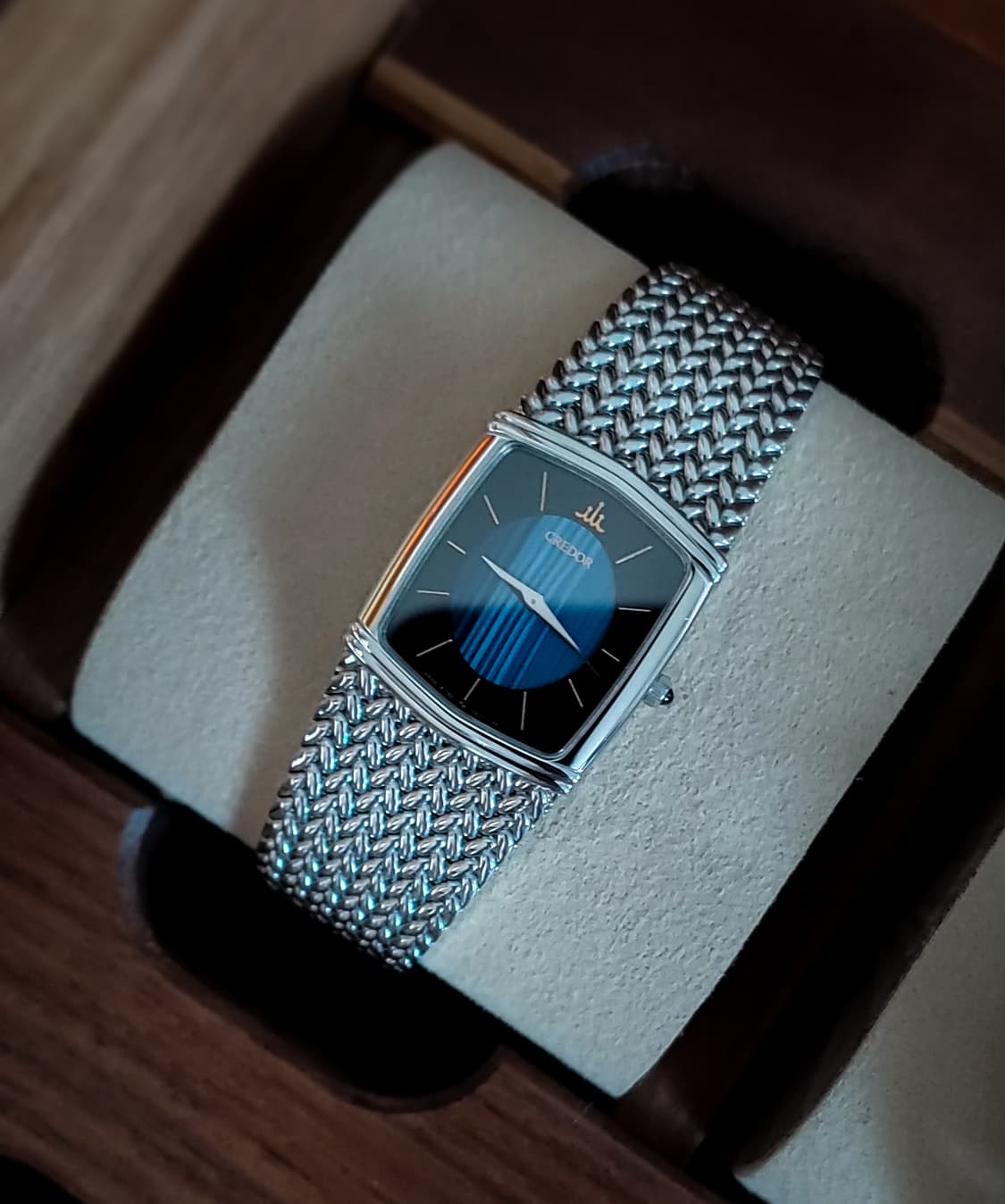 Credor 6730-5341 Blue Agate 빈티지 시계 상품이미지1