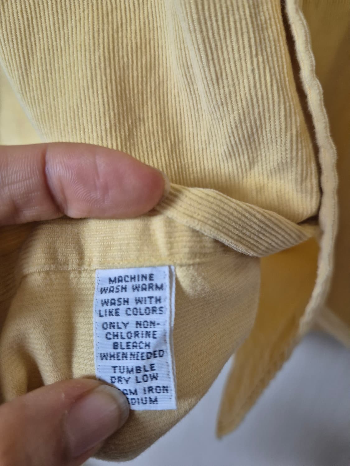 폴로 랄프로렌  코듀로이 셔츠 남방 옐로우 M 남성 상품이미지6