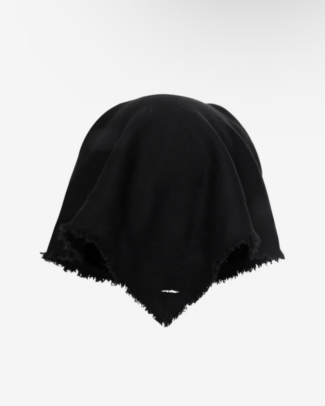 Ojos Scarf Veil Wool Cap / Black 상품이미지3