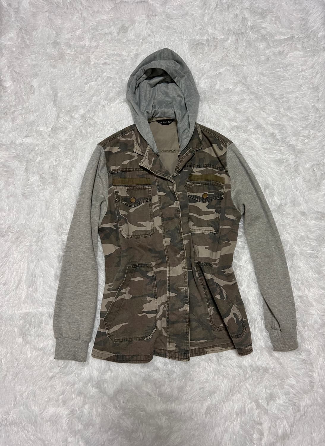 y2k camo sweat hood zip-up 상품이미지2