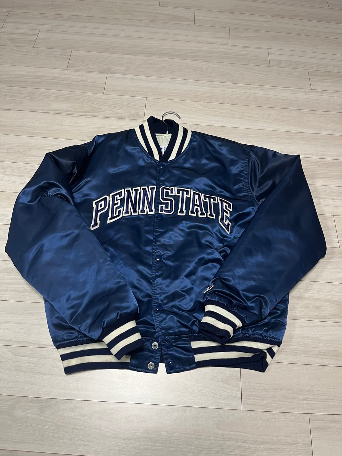 90s 빈티지 스타터 사틴자켓 펜실베니아 usa L 상품이미지1