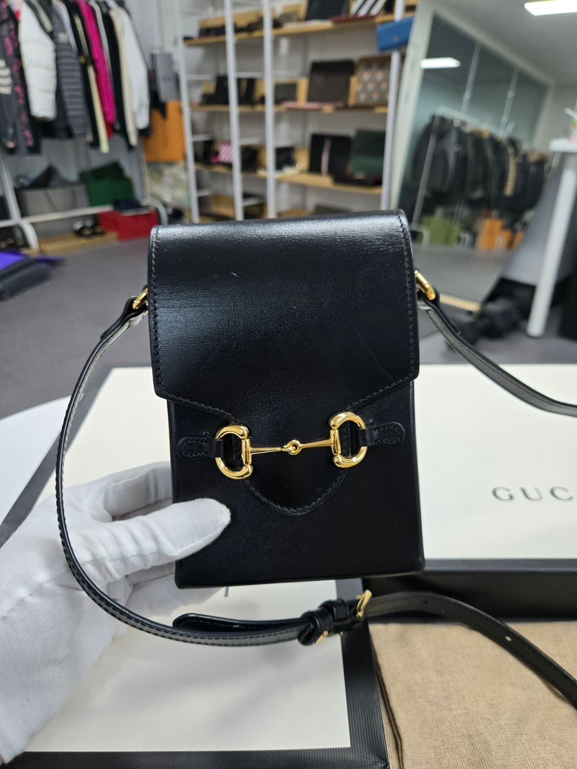 [A급컨디션]구찌 홀스빗 폰 홀더백 상품이미지1