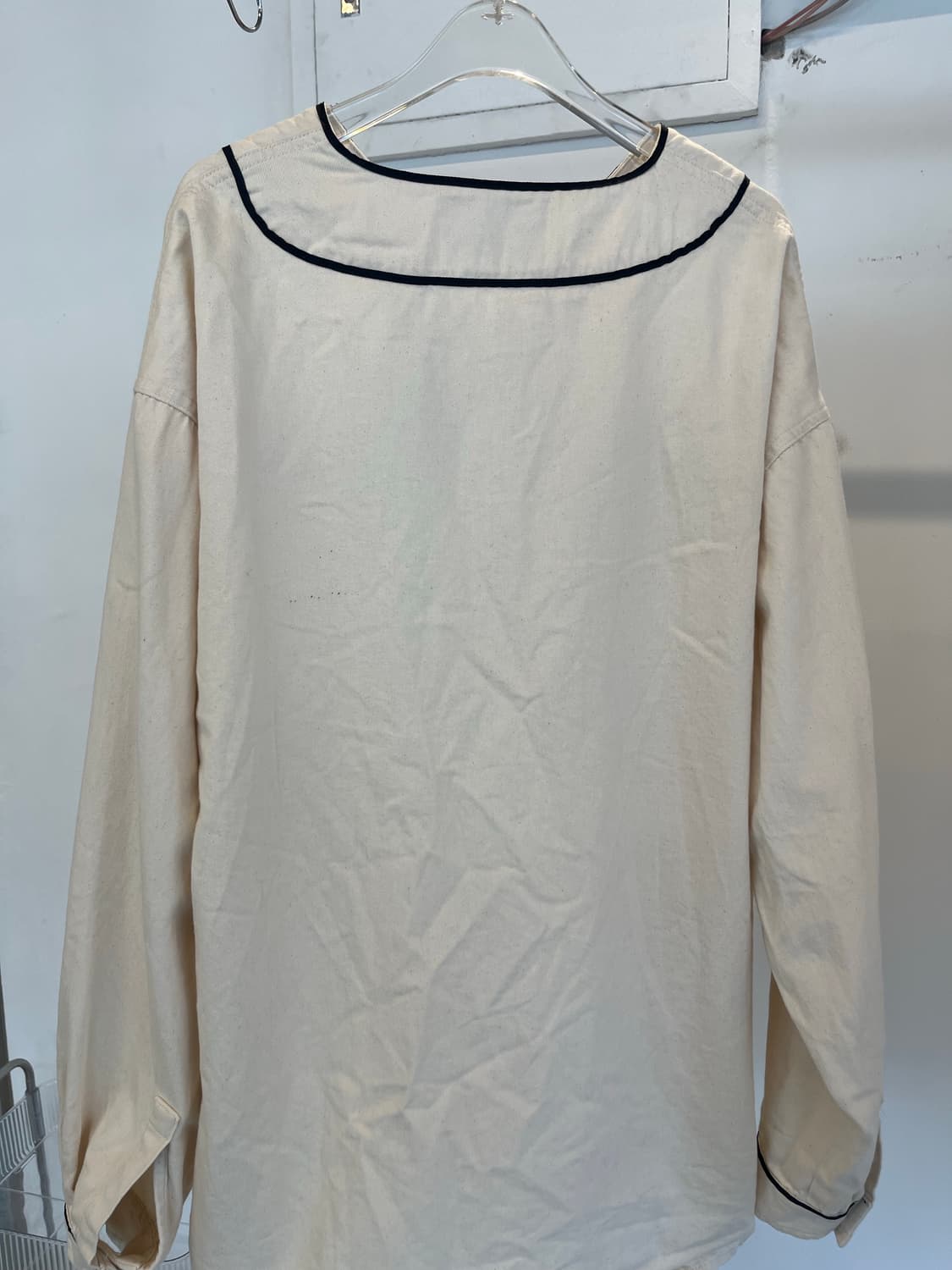 Outstanding Ivory Baseball Shirt 상품이미지3