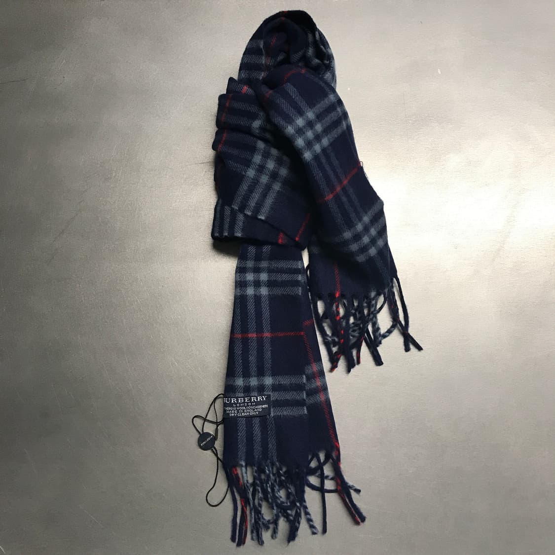 버버리 정품 울/캐시미어 머플러 네이비 상품이미지1