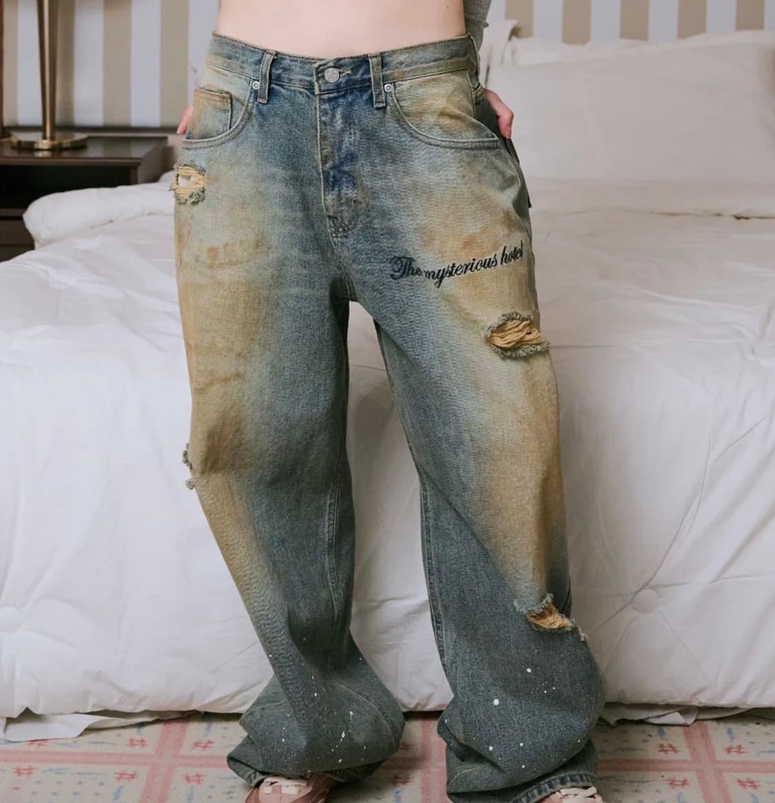 미스테리어스호텔 PAINTED DIRTY WASHED DN 3 Size 상품이미지1