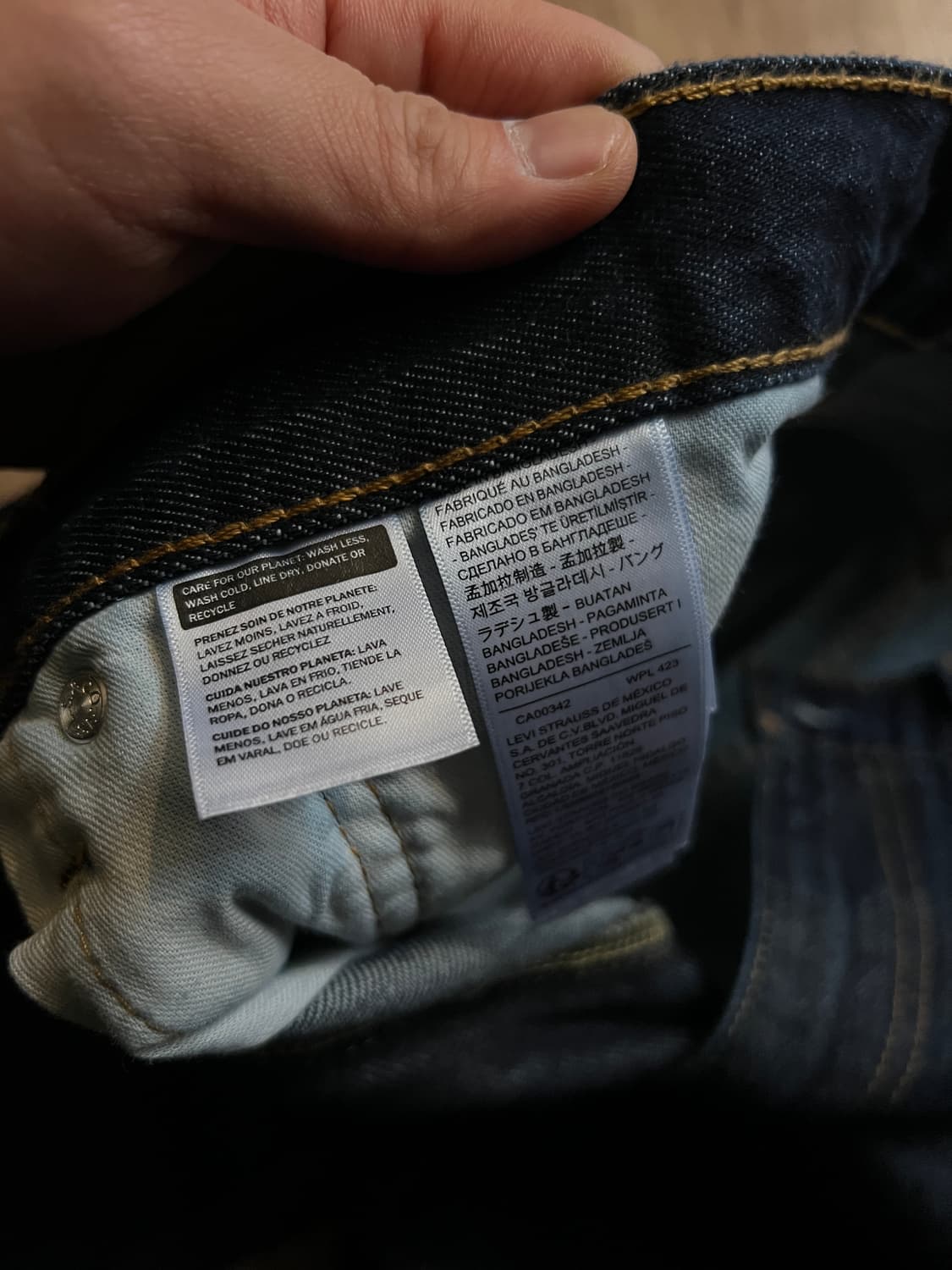 [34]리바이스 555 릴렉스 스트레이트핏 생지 데님 팬츠 상품이미지6