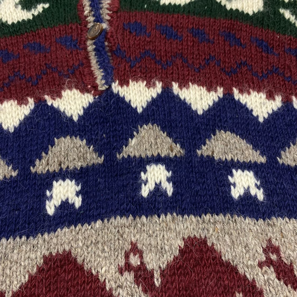 빈티지 울 카라니트 L 상품이미지4