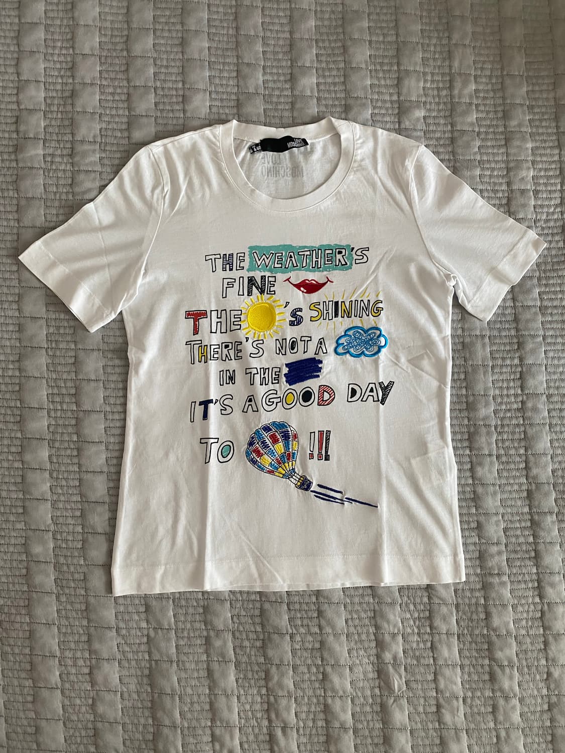 LOVE MOSCHINO 파인웨더 그래픽 반팔티셔츠(40) 상품이미지6