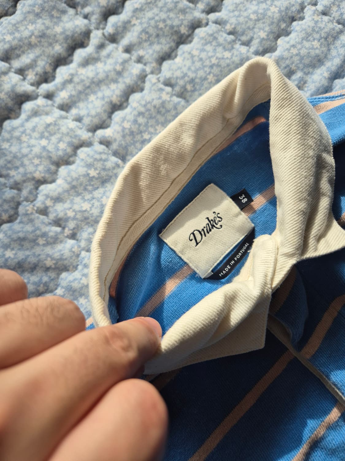 [38] 드레익스 럭비티 스카이블루 카라티/폴로 바스통 반츠 예일 폴로 상품이미지3