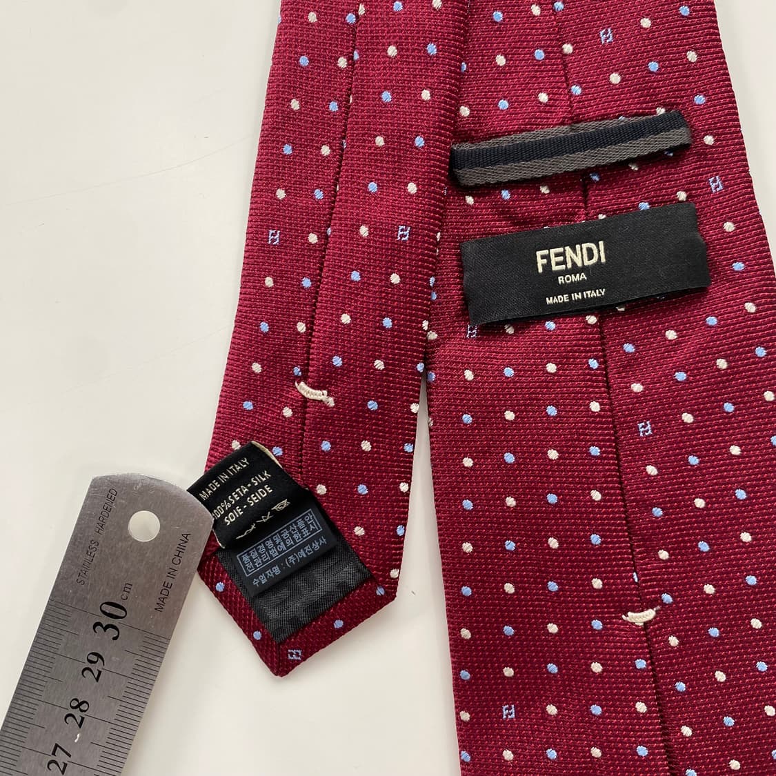신형 펜디 (FENDI) FF모노그램 명품 정품 넥타이 7.8cm 상품이미지5