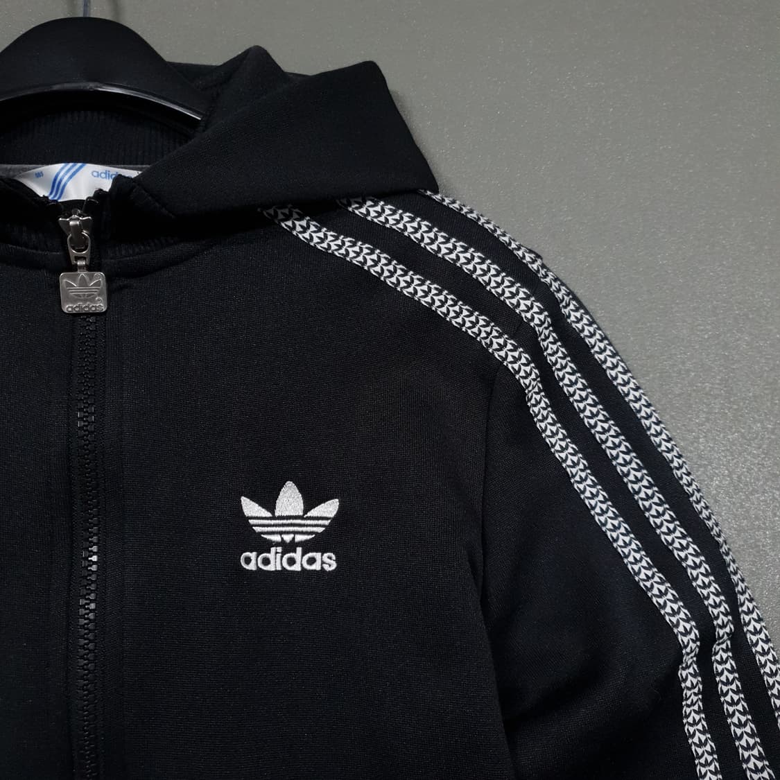 85) 아디다스 희귀 대장급 유로파 파이어버드 트랙탑 후드 져지 블랙 상품이미지2