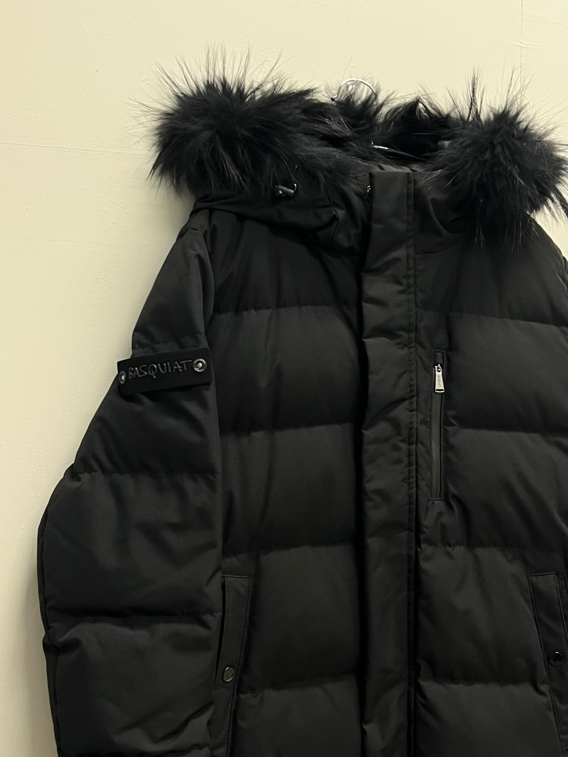 장미쉘바스키아 라쿤퍼 구스다운 롱 패딩 자켓 상품이미지3