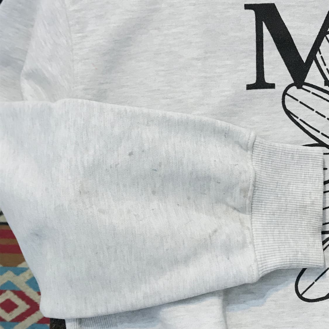 마르디 메크르디 멜란지 그레이 맨투맨 남성 102 105 여성 프리 상품이미지4