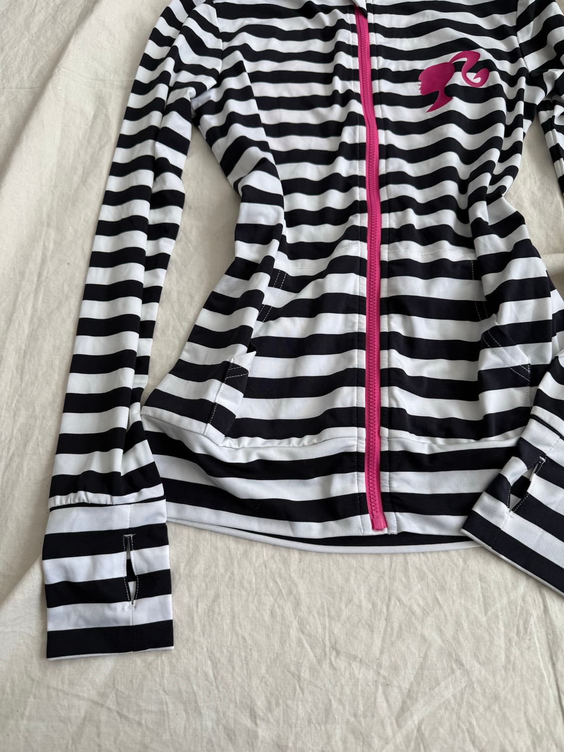 바비 Barbie 단가라 갸루 핸드워머 딱붙 후드집업  상품이미지2