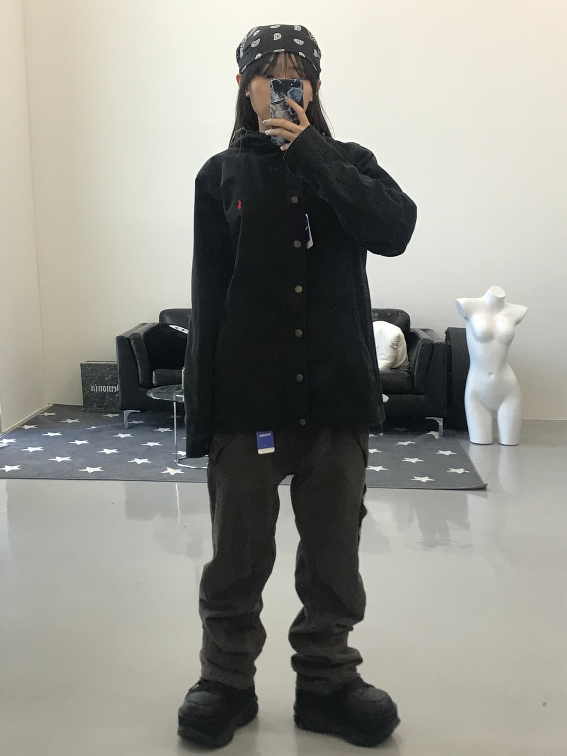 폴로 랄프로렌 블랙 후드자켓 상품이미지1