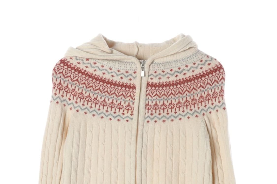 MUG PLUS 빈티지 니트 후드집업 M 상품이미지3