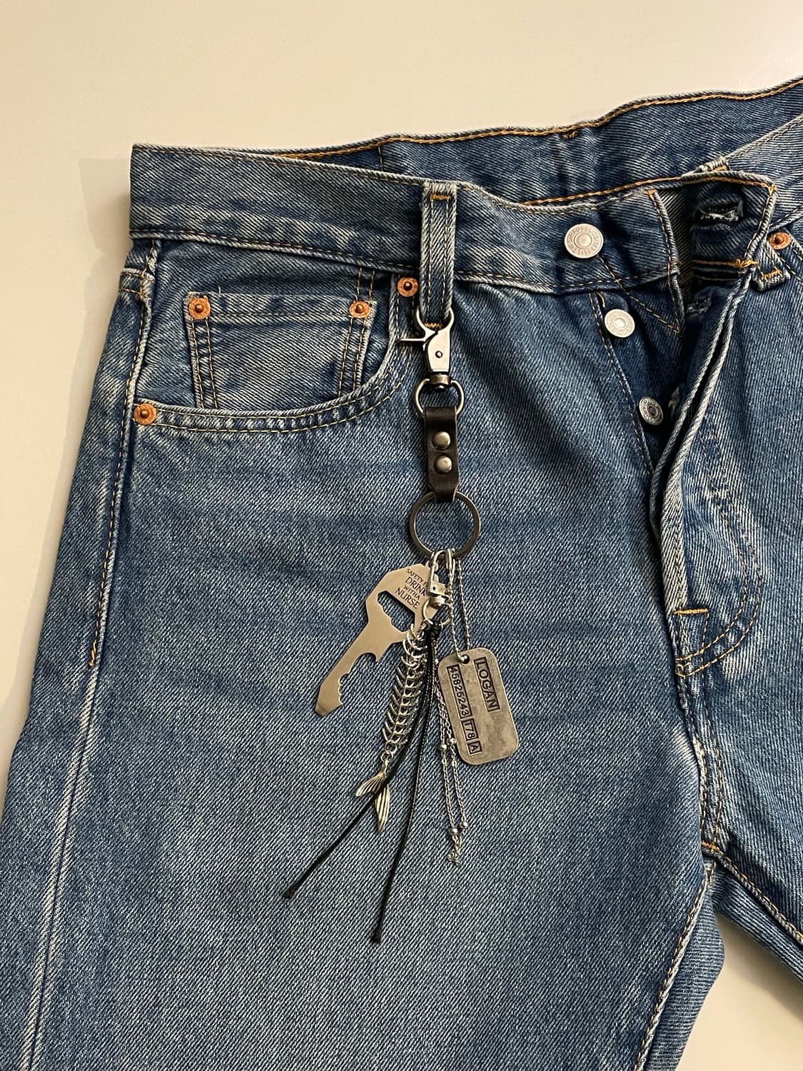 Vintage Leather Opener Keyring 상품이미지3