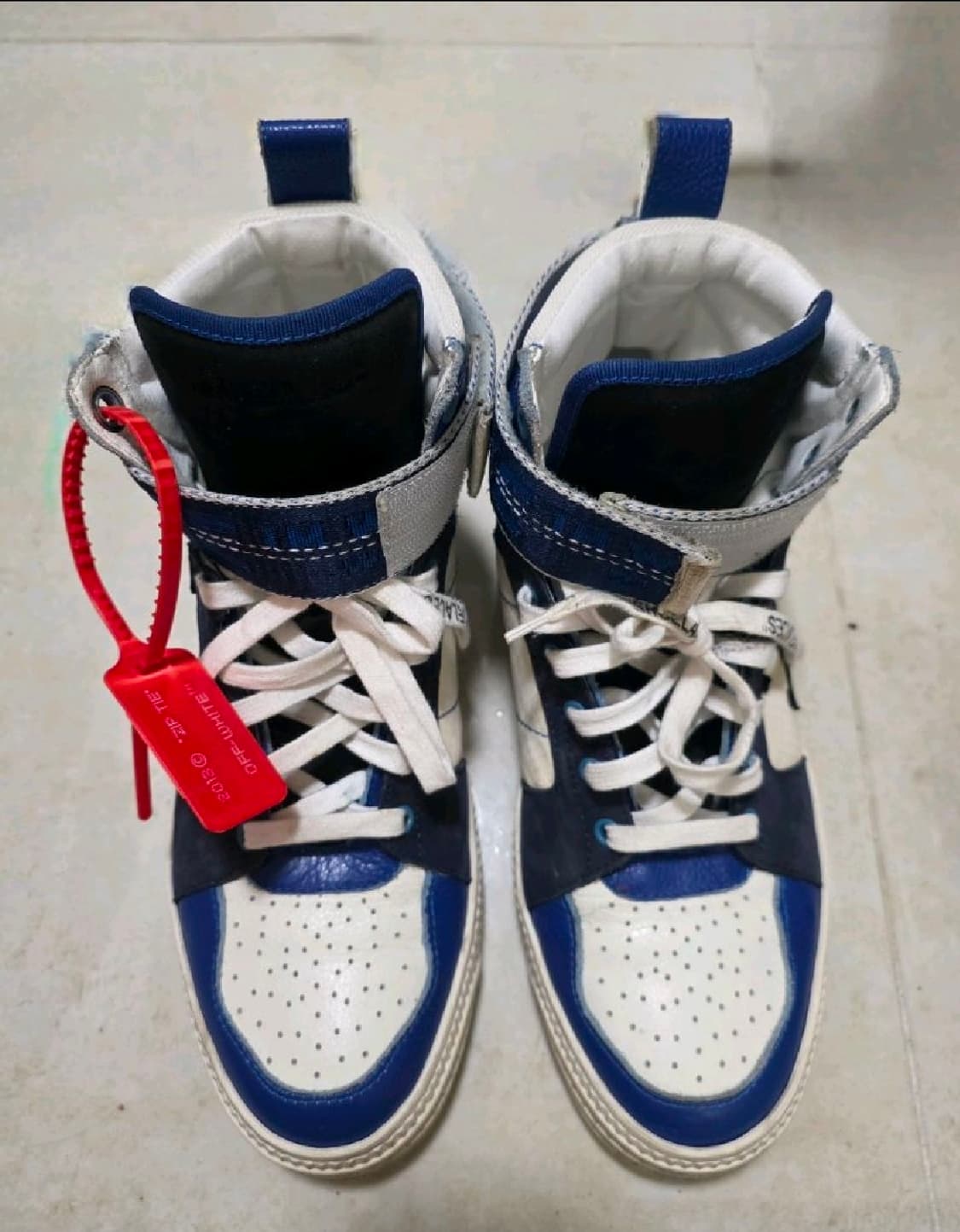 오프화이트(Off-White) 스웨이드 가죽 하이탑 스니커즈 42 상품이미지6