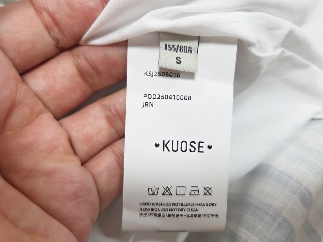 쿠오세(KUOSE) 스트라이프 플레어 블라우스 55-66 새상품 상품이미지9