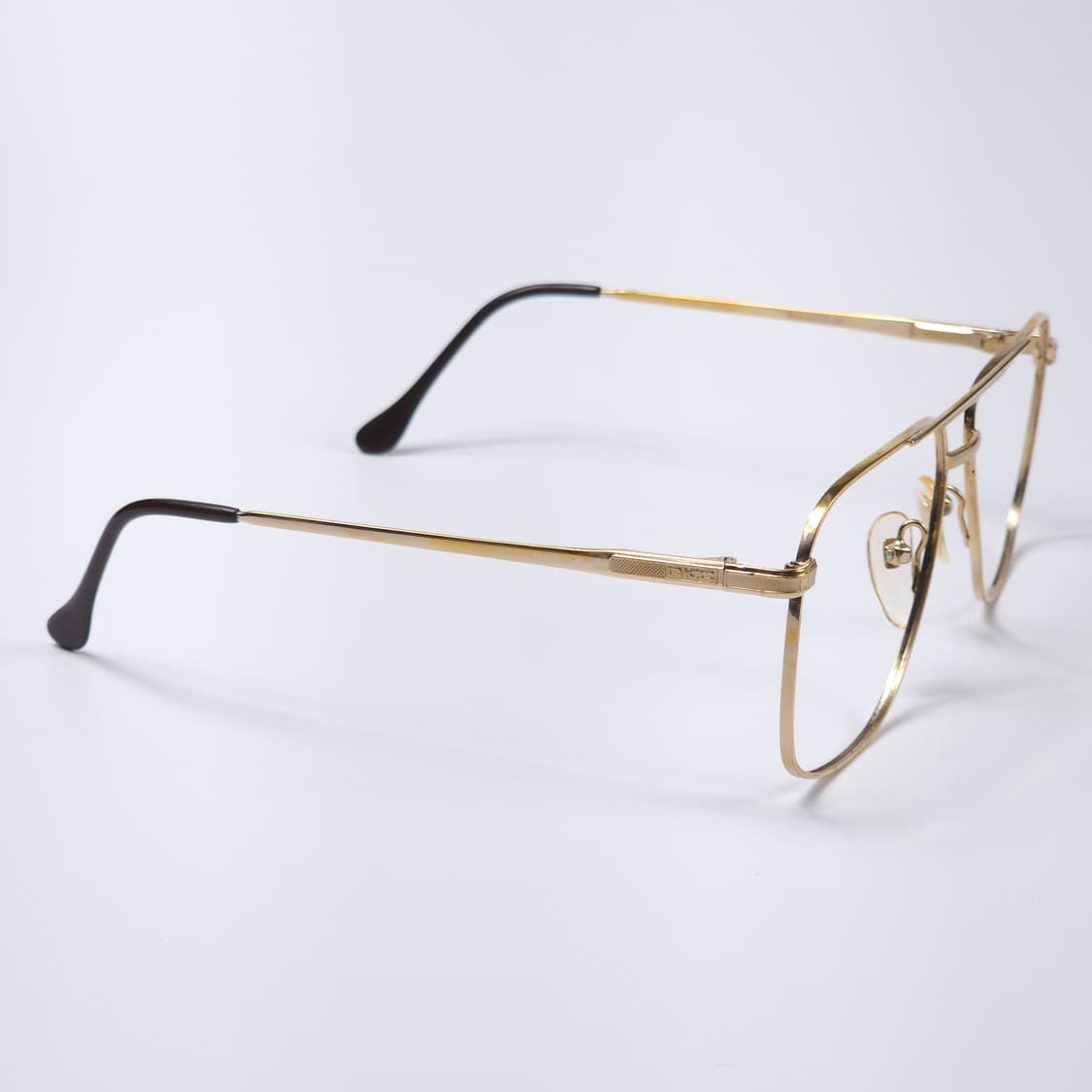 80년도 18K 도금 올드빈티지 투브릿지 안경 상품이미지3