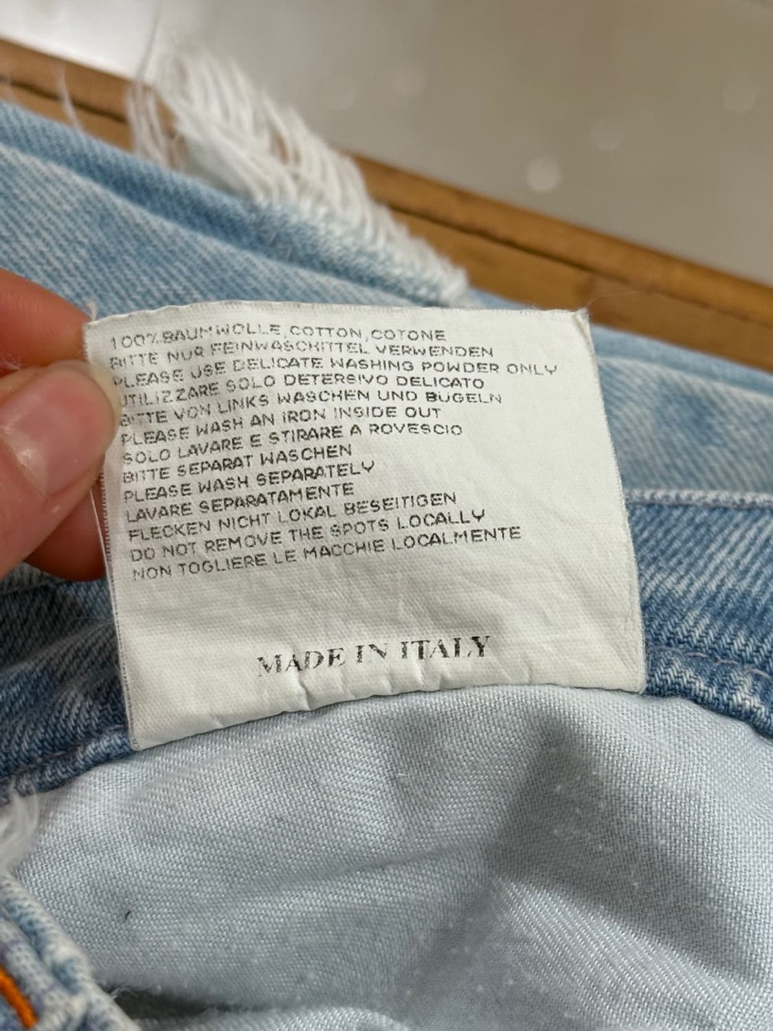 월터 반 베이렌동크 디스트레스 프레이드 데님 팬츠 상품이미지10